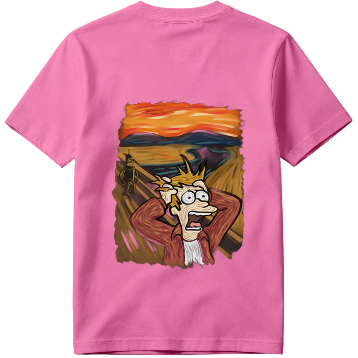 Futurama: Fry and Bender in the Desert Sunset - Tee