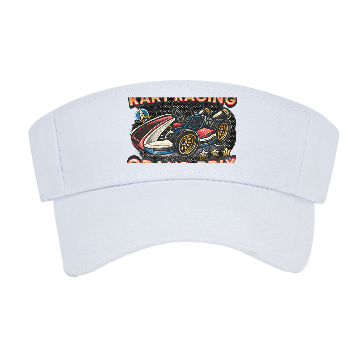 Mushroom Kingdom Kart Racing Grand Prix 1992 - Mario, Luigi, Princess Peach, Bowser, Toad, Yoshi, Donkey Kong, Wario, Waluigi, Koopa Troopas -  Visor cap