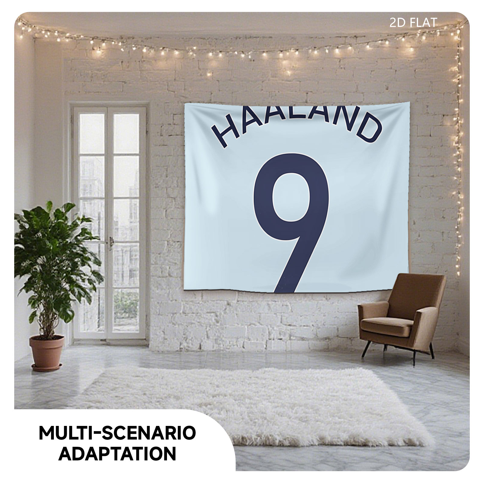 Haaland 9 - Manchester City Football Jersey - Tapestry