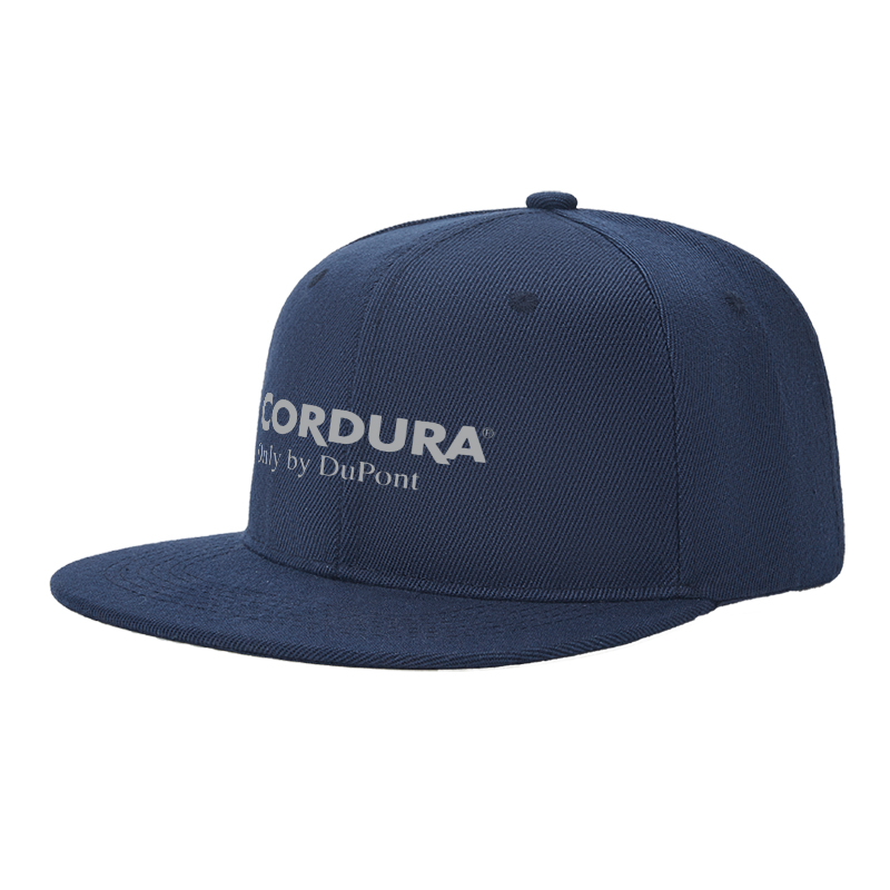 Flat Brim Baseball Cap Cordura Logo Print Streetwear Underground Skate Style for Basketball Court Skate Park Urban Lifestyle Skaters Rappers Streetwear Enthusiasts