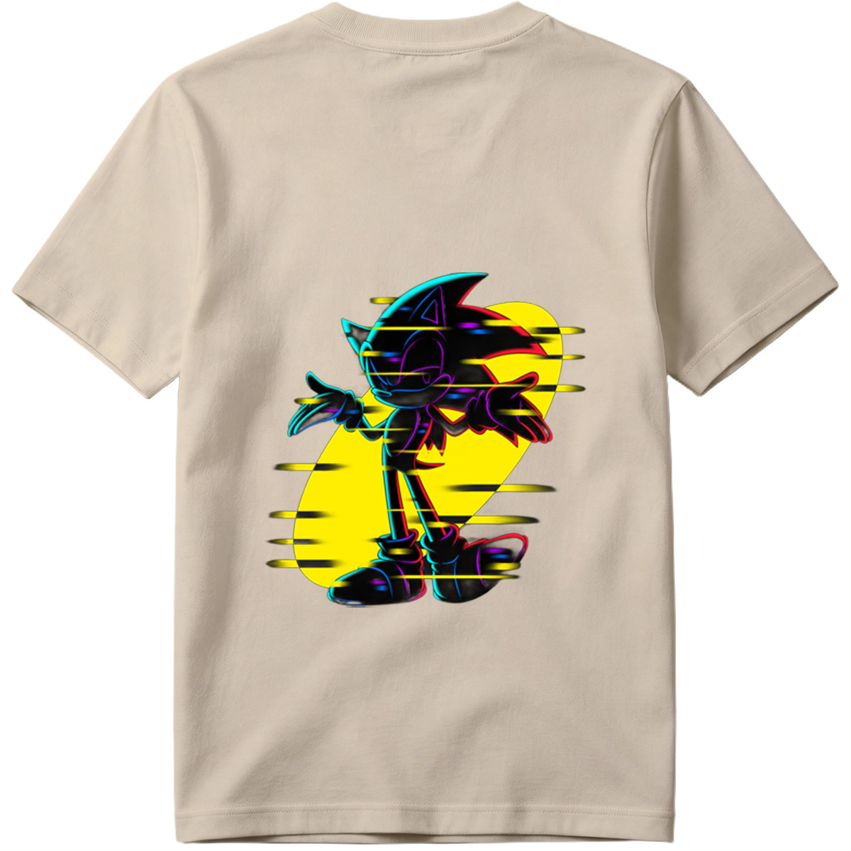 Sonic the Hedgehog: Neon Glitch Art - Tee