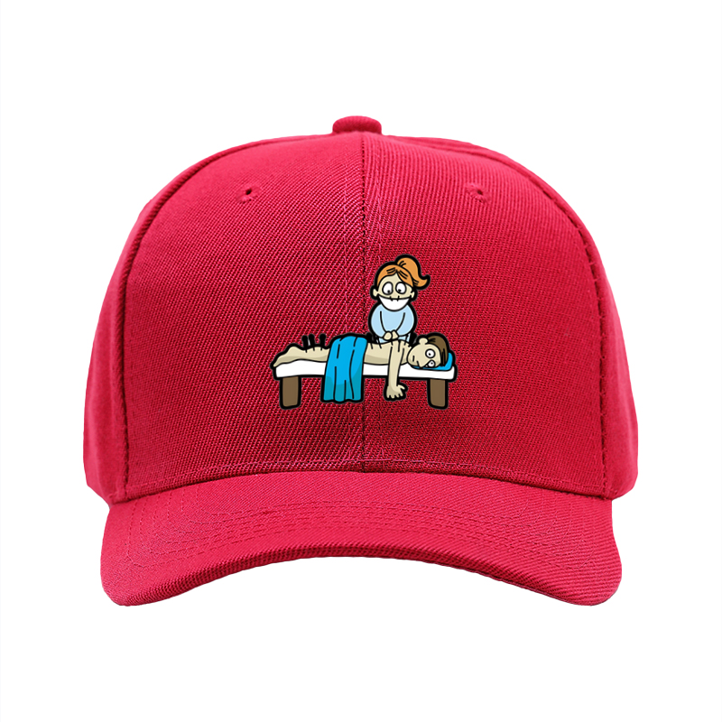 1pc New Baseball Cap with Funny Massage Cartoon Print Unisex Adjustable Hat for Outdoor Activities and Casual Wear Adults and Teens