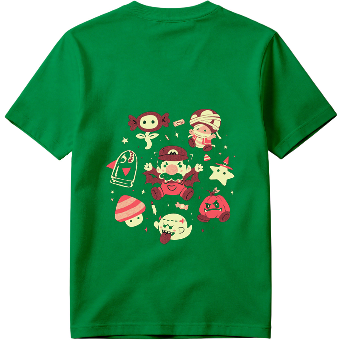 Super Mario Characters in Halloween Costumes - Tee
