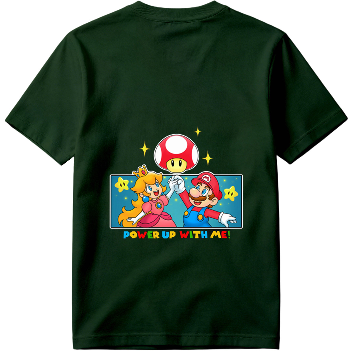 Super Mario: Mario and Peach Power Up with Toad! - Tee