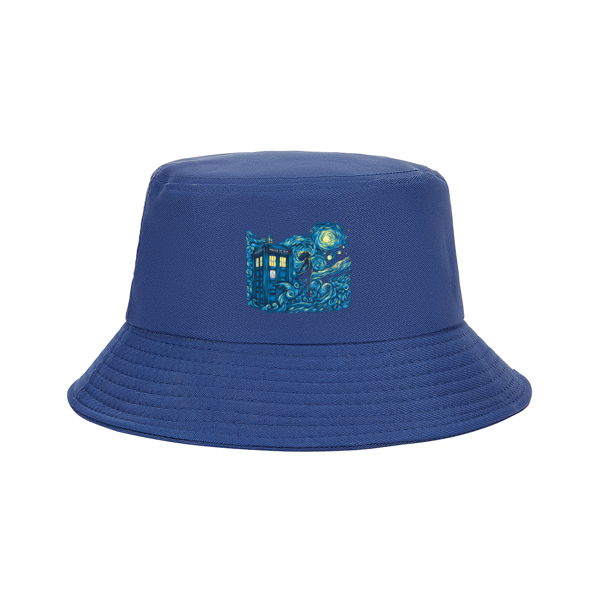 Doctor Who: TARDIS and Companion in Starry Night - Fisherman's Hat