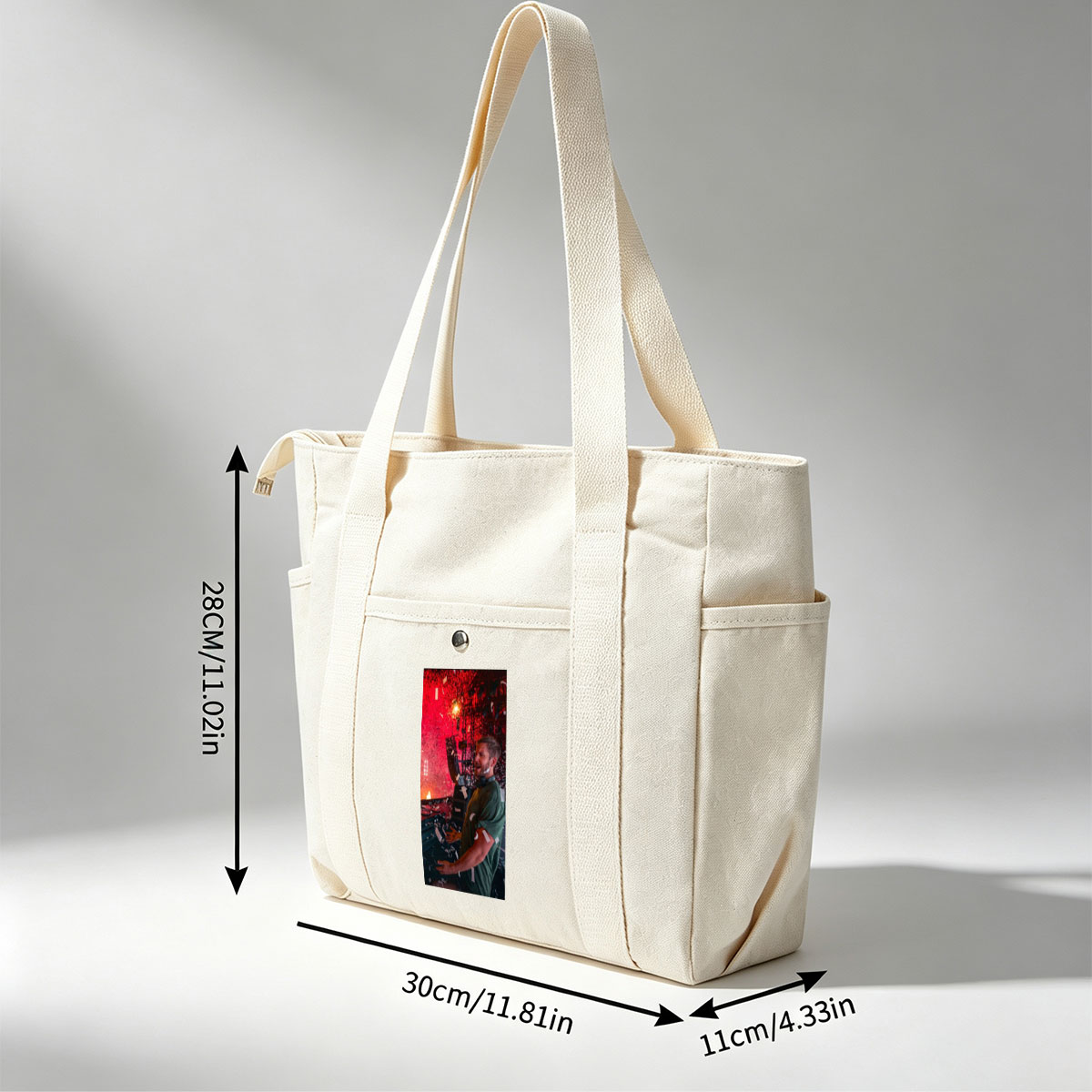 Calvin Harris Live Performance with Confetti and Red Lighting Effects - Multi-pocket bags