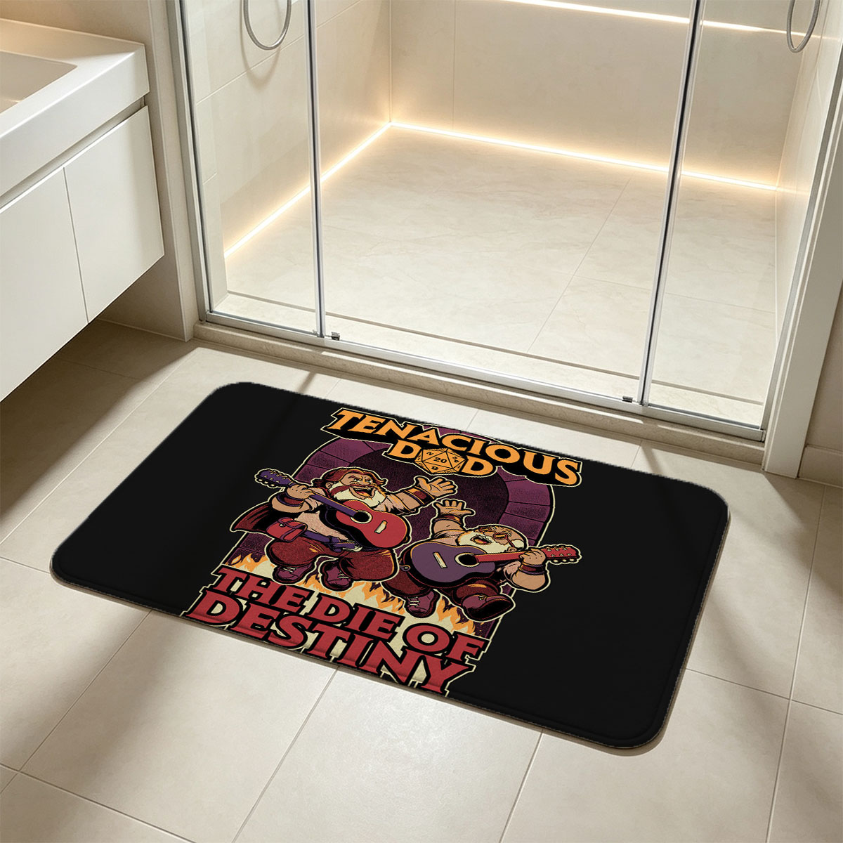 Tenacious D: The Die of Destiny - Jack Black & Kyle Gass in Fantasy Adventure - Flannel floor mat