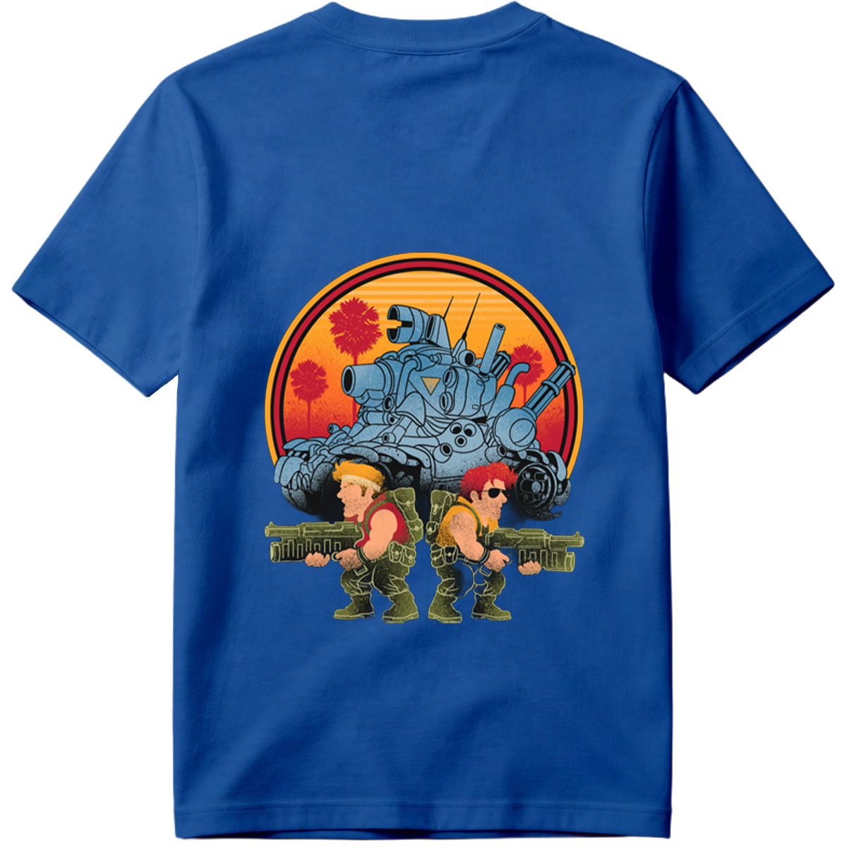 Double Dragon: Billy and Jimmy with Tank in Sunset - Tee