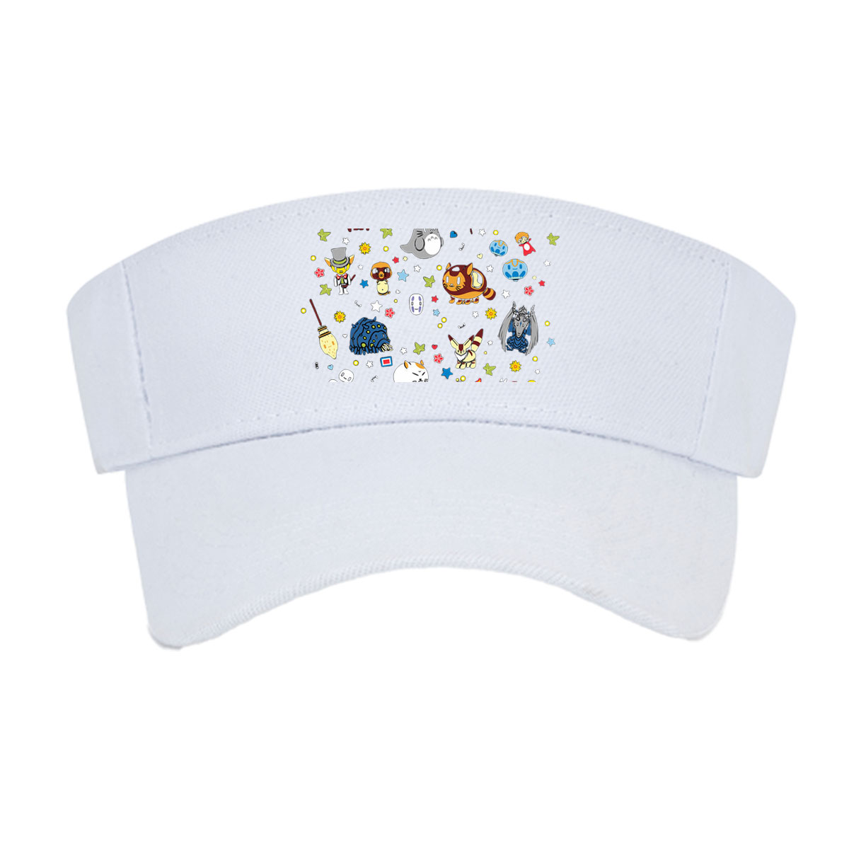 Totoro, Pikachu, and Studio Ghibli Characters in a Starry Night Parade -  Visor cap