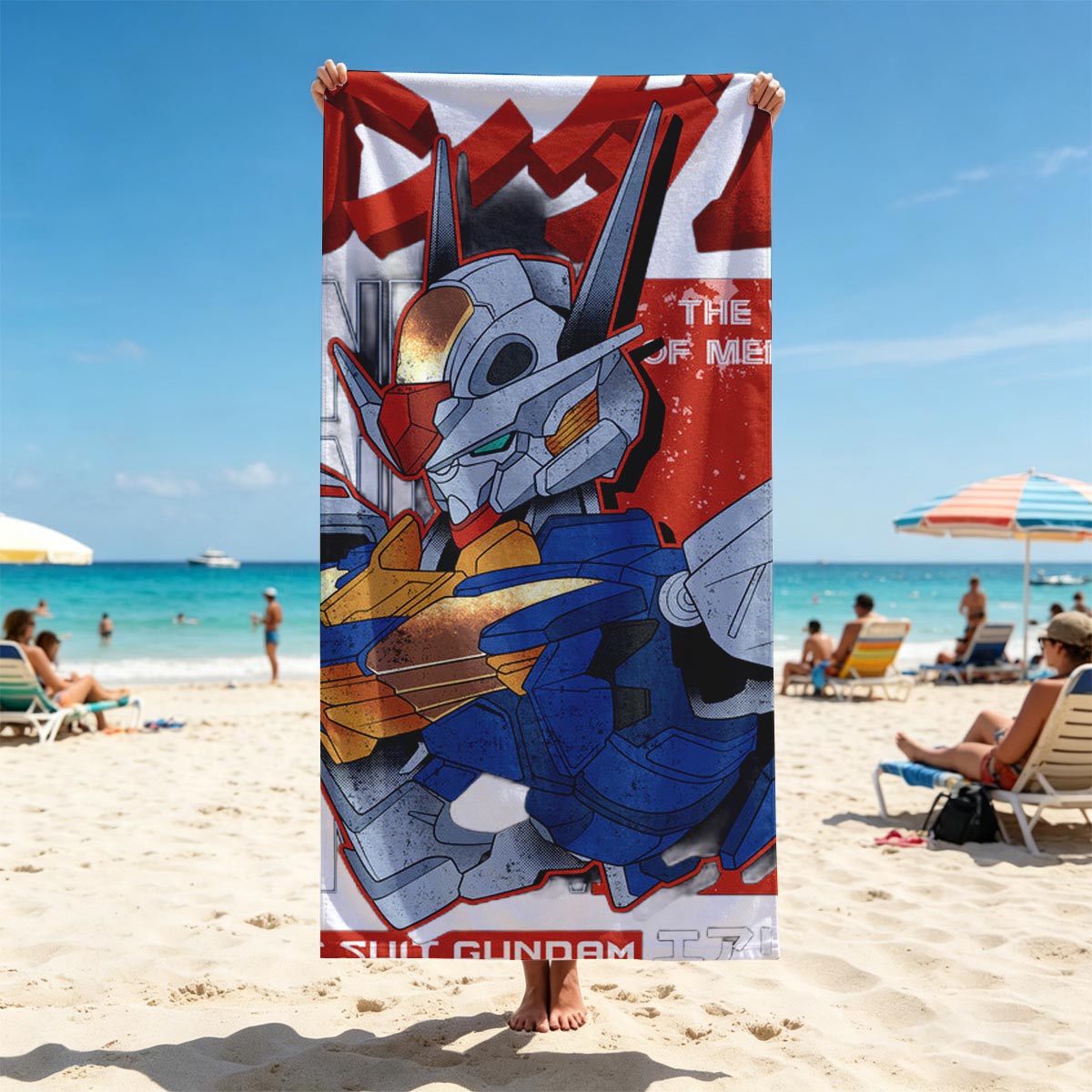 Mobile Suit Gundam: The Witch of Mercury - Aerial - Beach towels