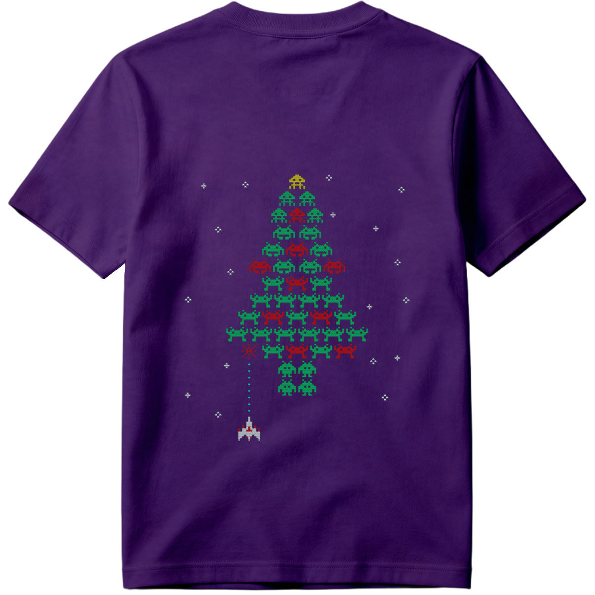 Space Invaders Christmas Tree - Tee