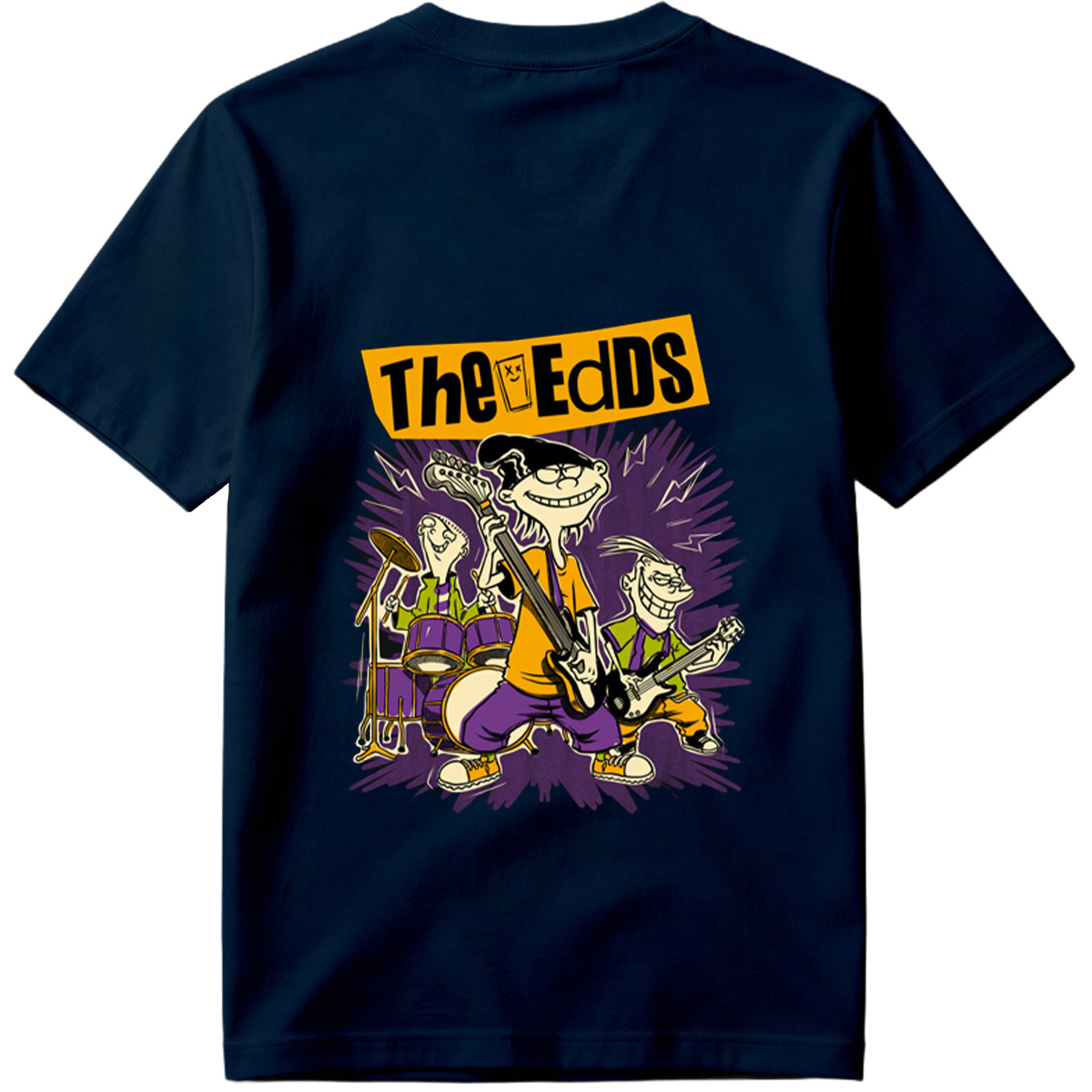 The Eds: Eddy, Ed, and Double D in Rock Band Action - Tee