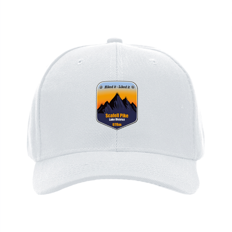 1pc New Baseball Cap with Scafell Pike Mountain Print and 