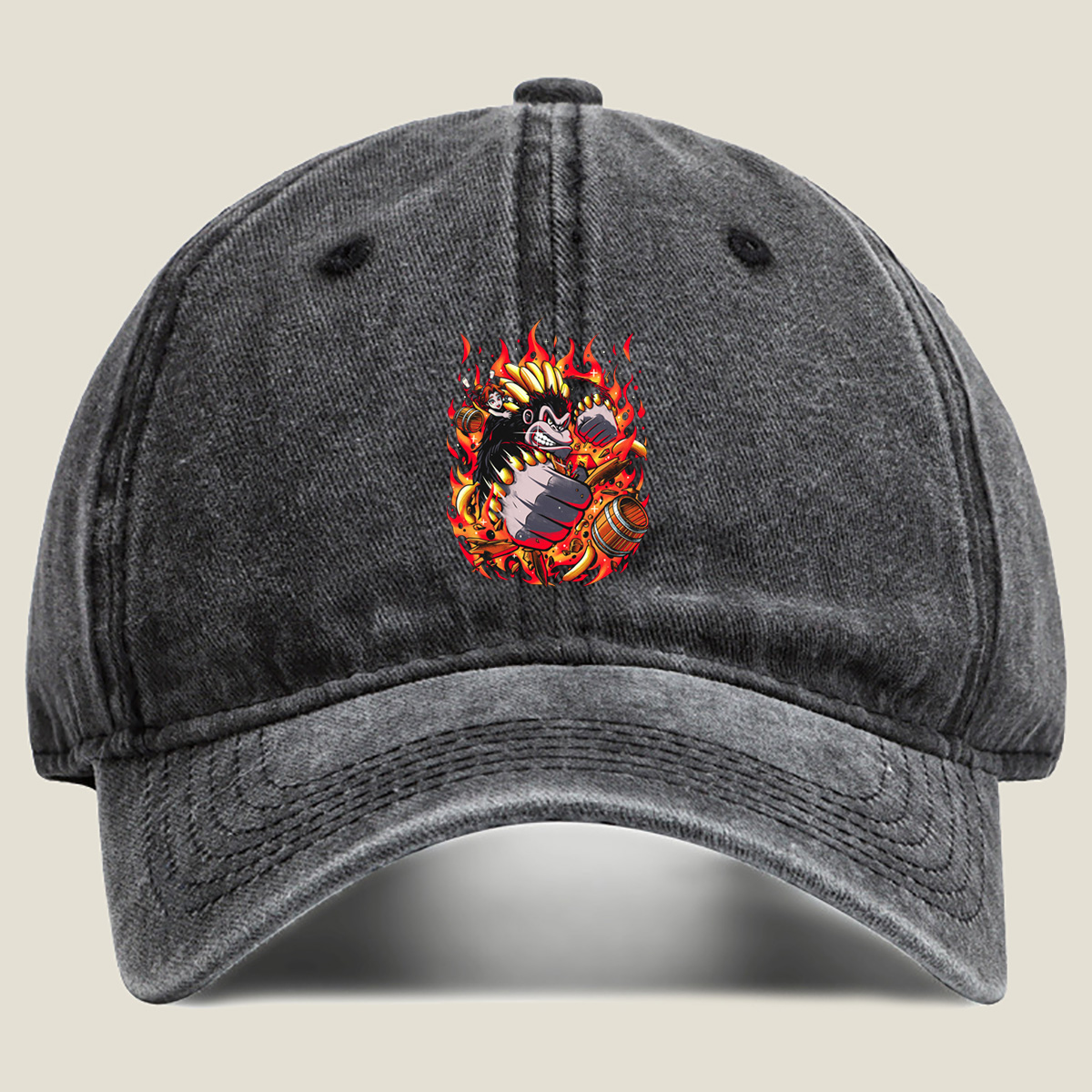 Donkey Kong: Banana Fury - Washed Denim - Baseball Cap