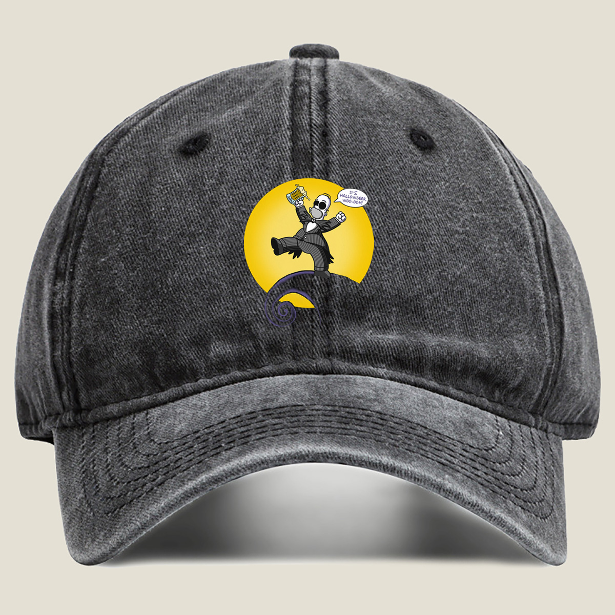 The Nightmare Before Christmas - Jack Skellington Hallowbeer Celebration - Washed Denim - Baseball Cap