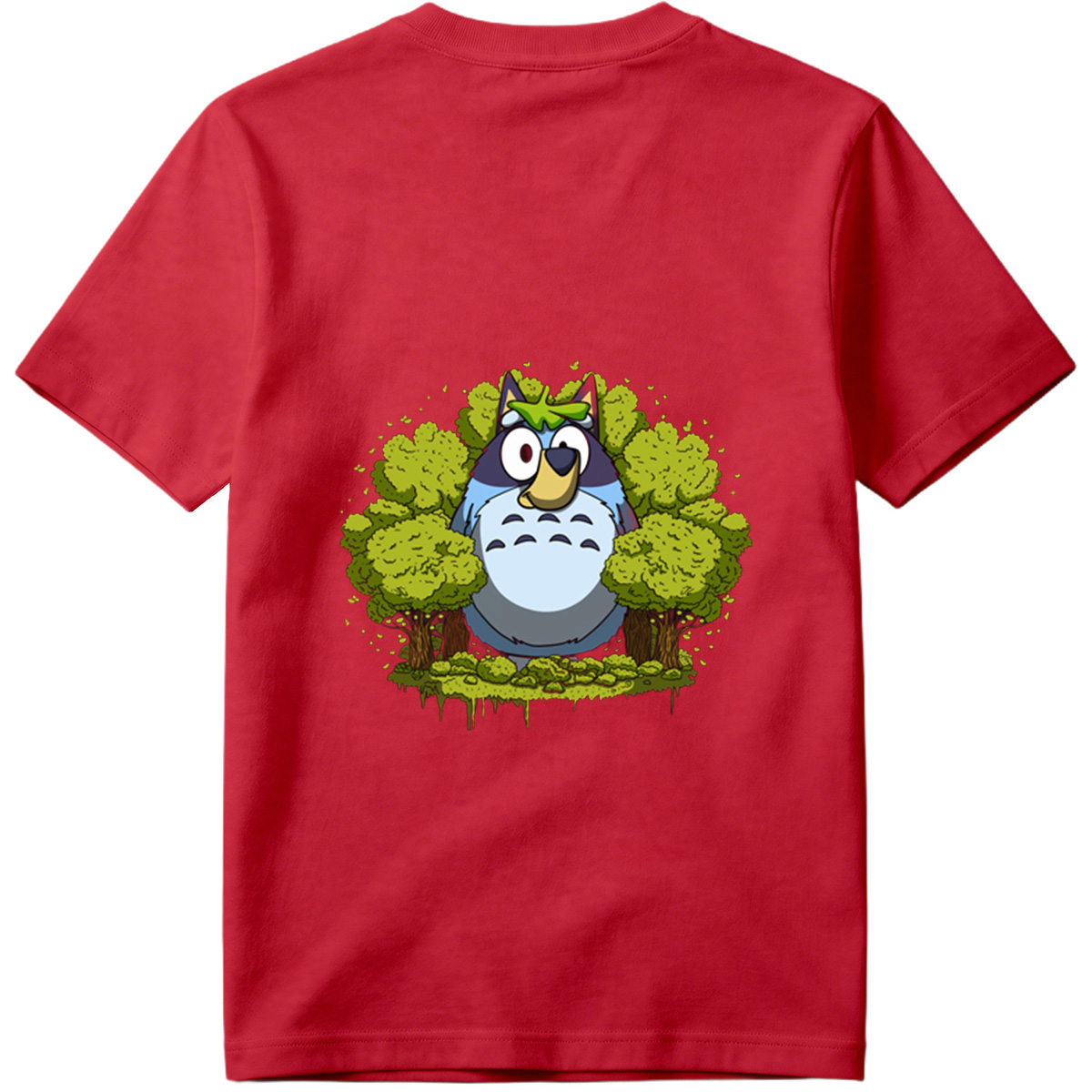 Totoro and Bluey in the Forest - Tee