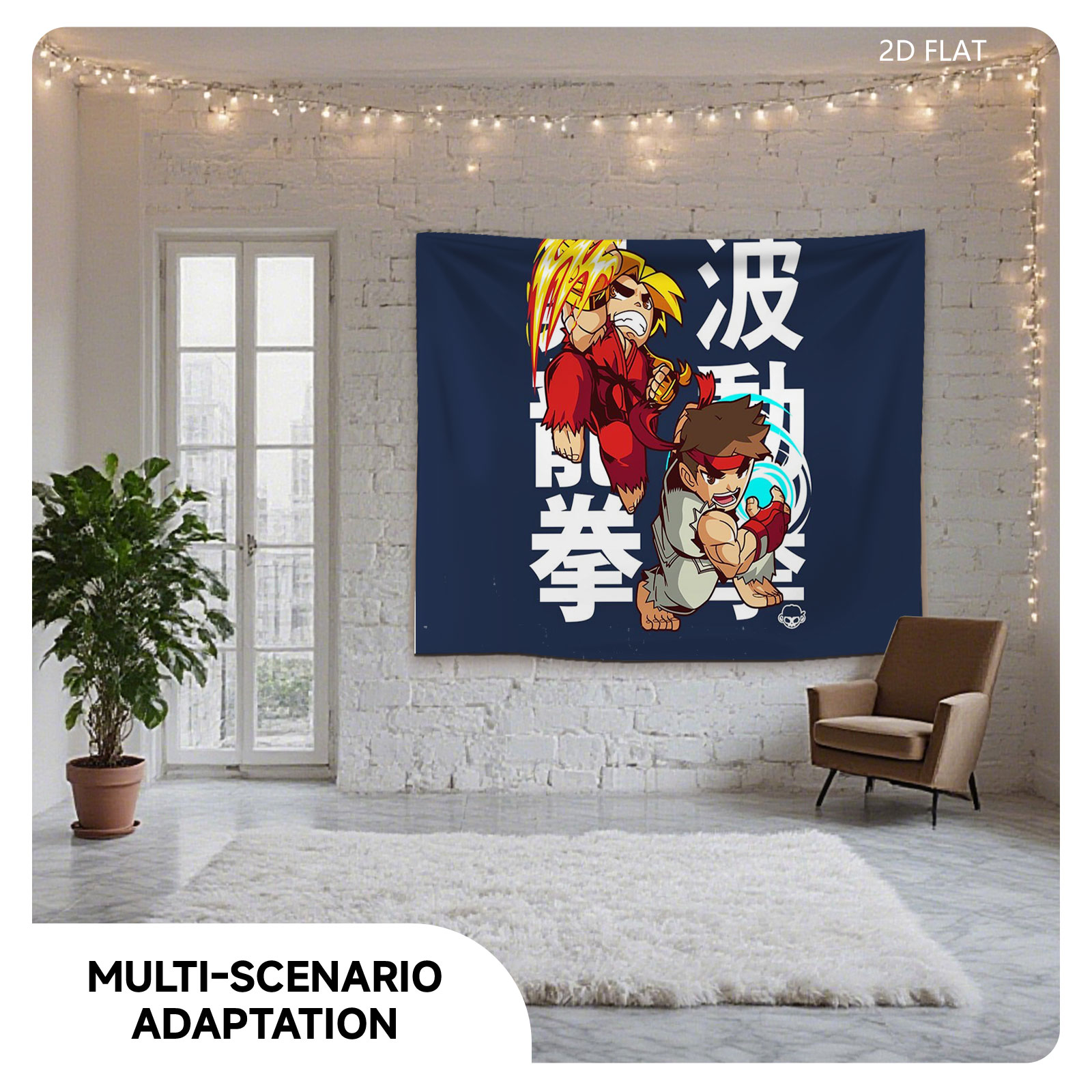 Ryu and Ken from Street Fighter: Hadouken Battle - Tapestry