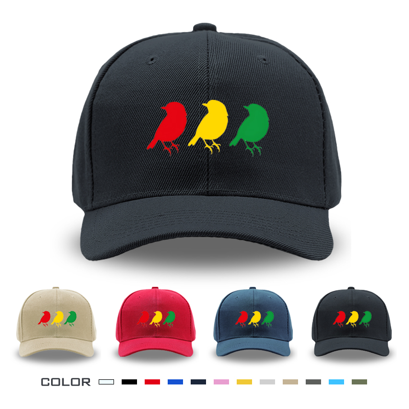 1pc New Baseball Cap with Colorful Birds Print and Text Design Unisex Adjustable Hat for Outdoor Activities and Casual Wear Suitable for Adults and Teens