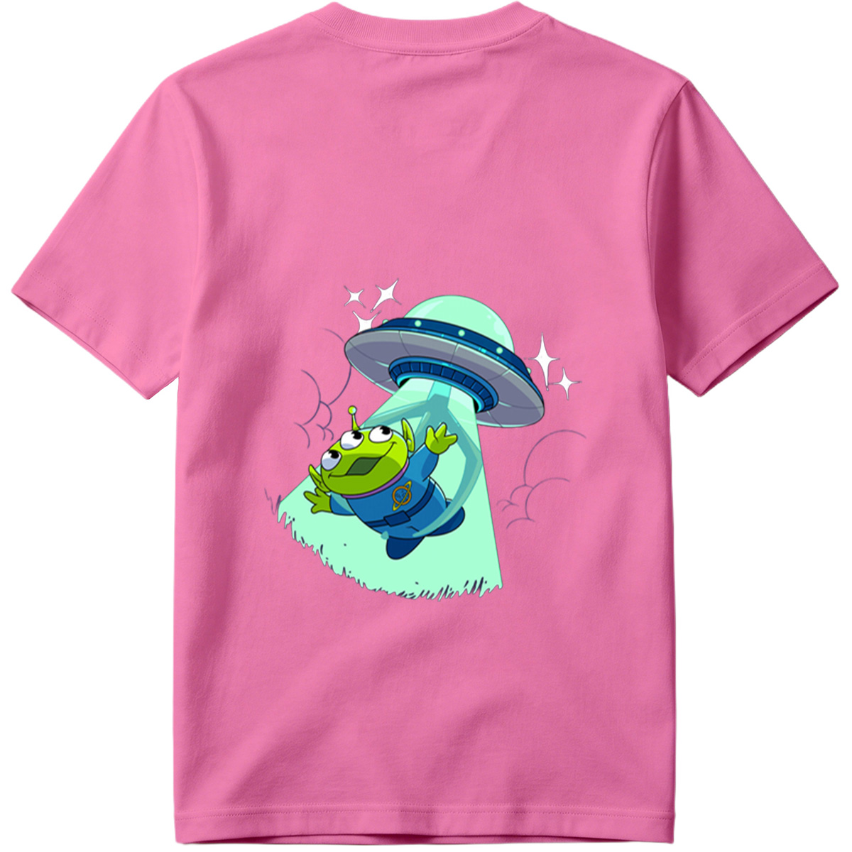 Alien from Toy Story Abducted by UFO - Tee