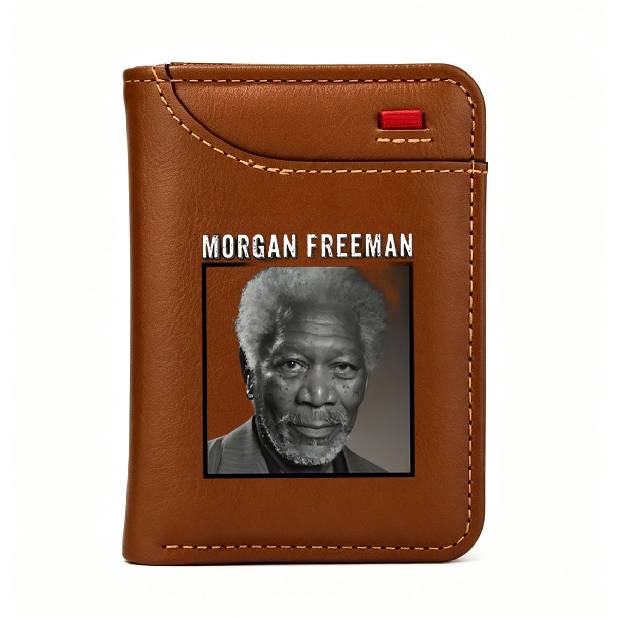 Morgan Freeman: Iconic Actor and Voice of Wisdom - Vertical Style Wallet