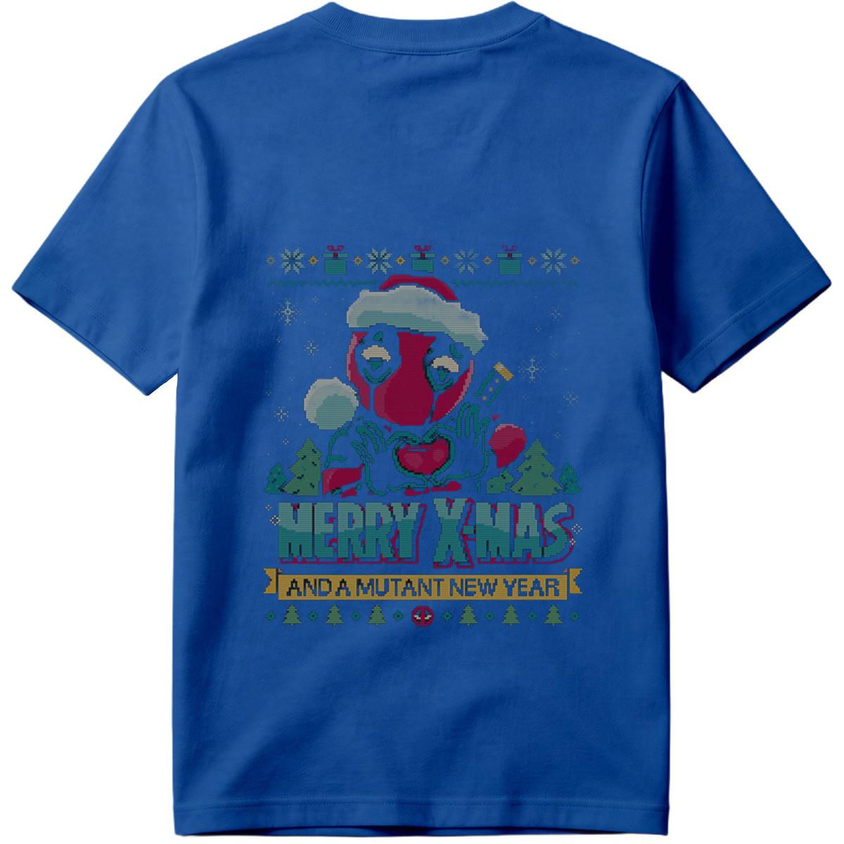 Deadpool Christmas Sweater: Merry X-Mas and a Mutant New Year - Tee