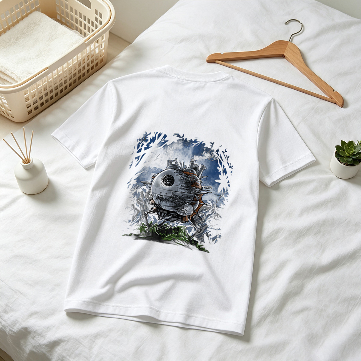 Steampunk Death Star in the Forest - Tee