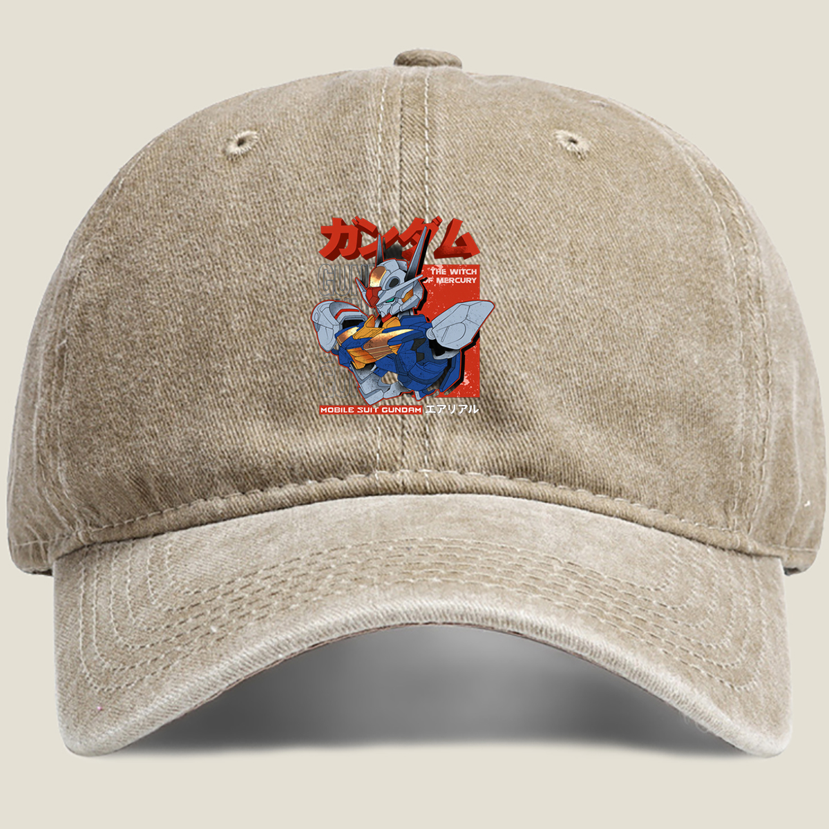 Mobile Suit Gundam: The Witch of Mercury - Aerial - Washed Denim - Baseball Cap