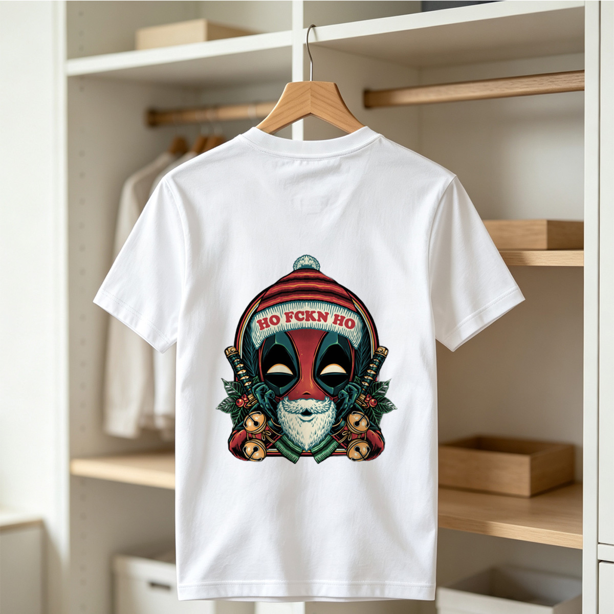 Deadpool Santa Christmas Design - Tee