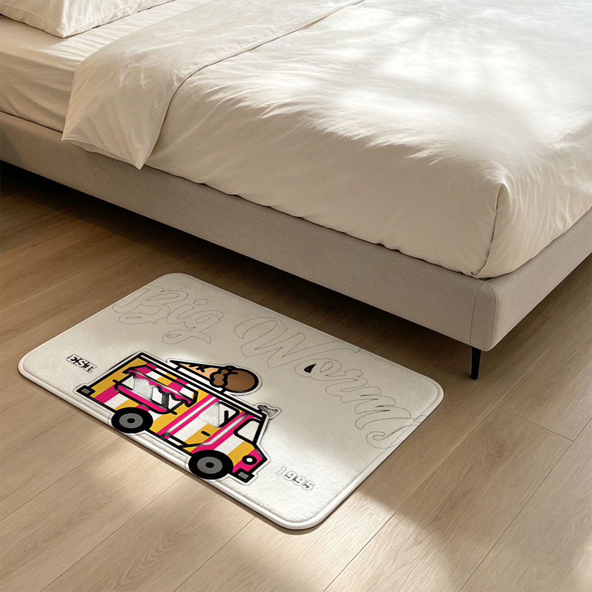Big Worm's Ice Cream Truck EST. 1995 - Flannel floor mat