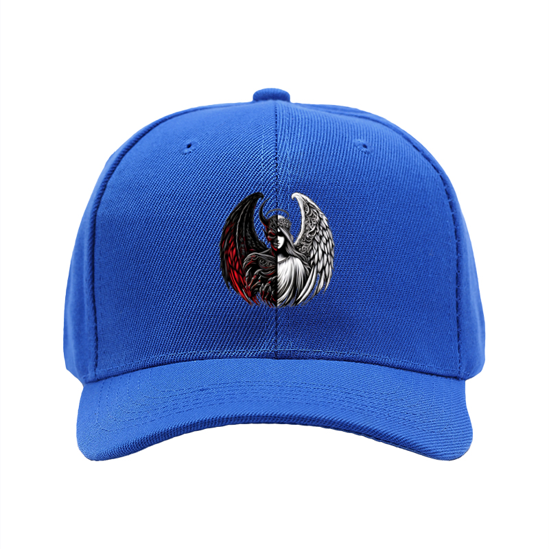 1pc New Baseball Cap Angel Devil Split Wings Print Unisex Adjustable Hat for Streetwear Outdoor Activities Adults Fashion Accessories