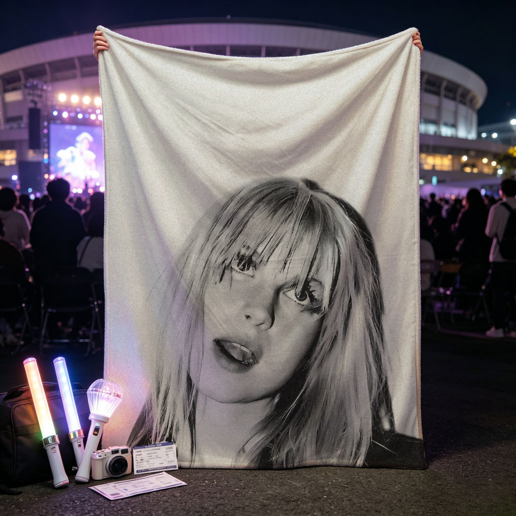 Bebe Rexha in a striking black and white portrait with tousled blonde hair and bold expression - Blankets