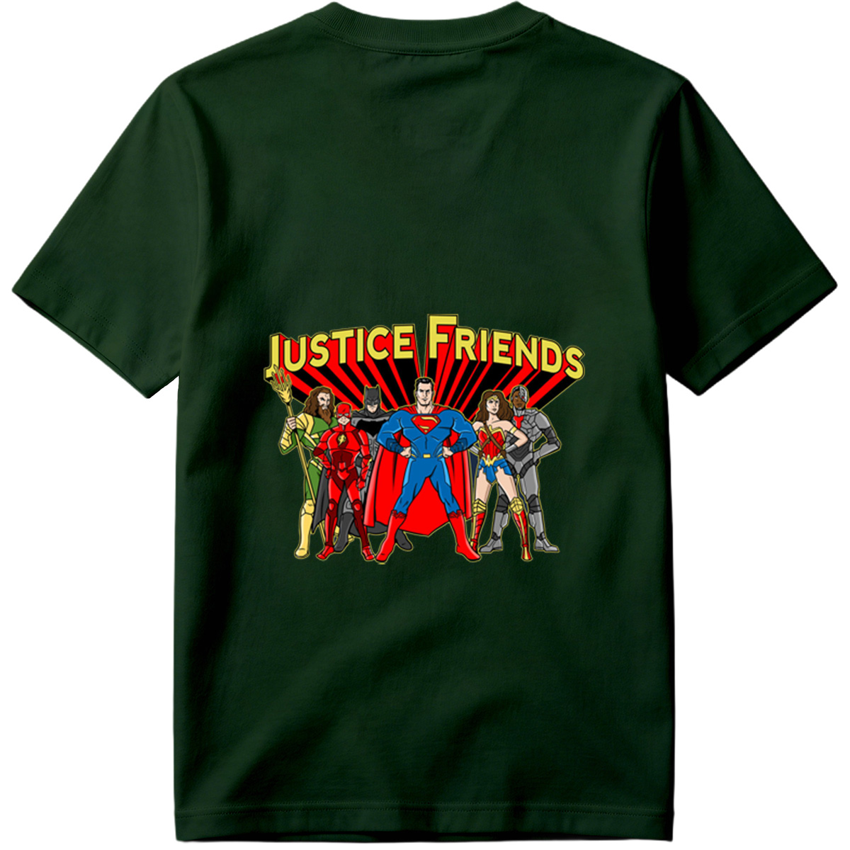 Justice League: Superman, Batman, Wonder Woman, The Flash, Aquaman, Cyborg - Tee