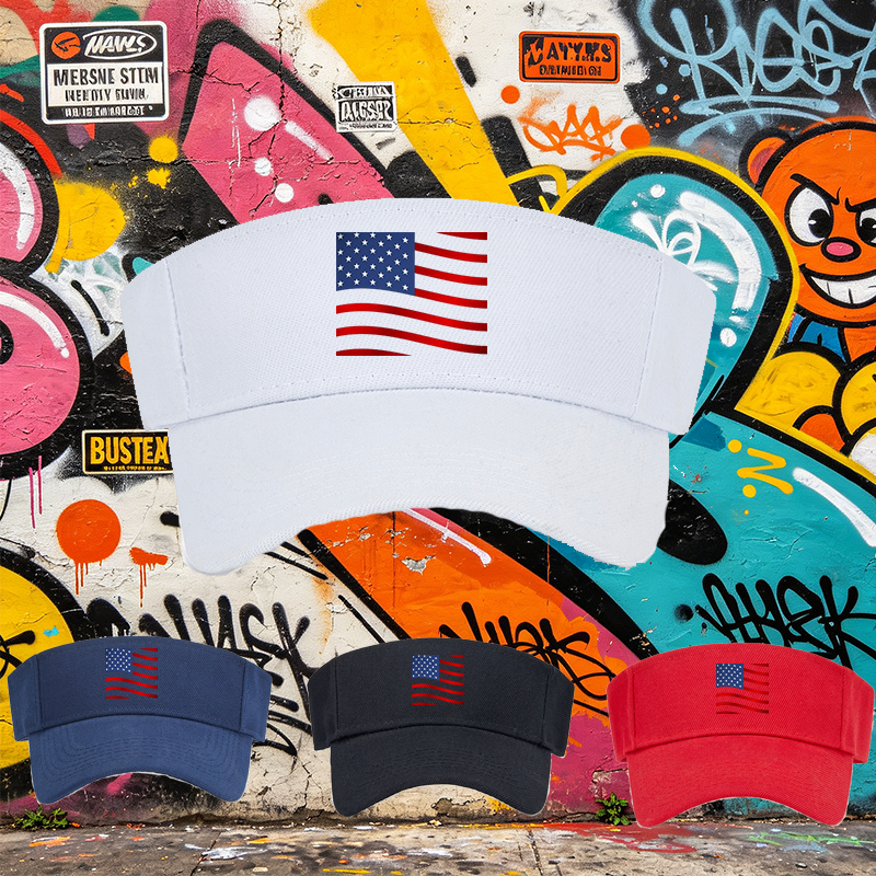 Unisex Classic Mesh Sun Hat with American Flag Print - Lightweight Breathable Cap for Outdoor Activities, Perfect for Adults Seeking Patriotic Style and Comfort During Travel, Camping, Fishing, or Beach Days