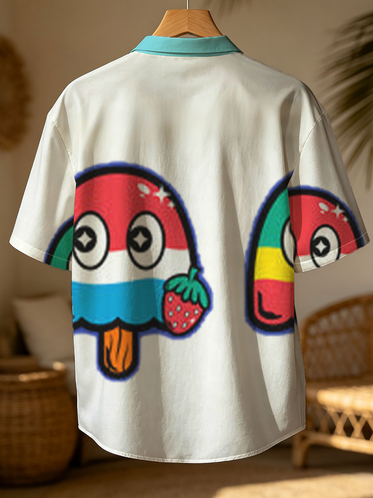 Pac-Man and Colorful Ice Cream Characters in Summer Vibes -  Shirt