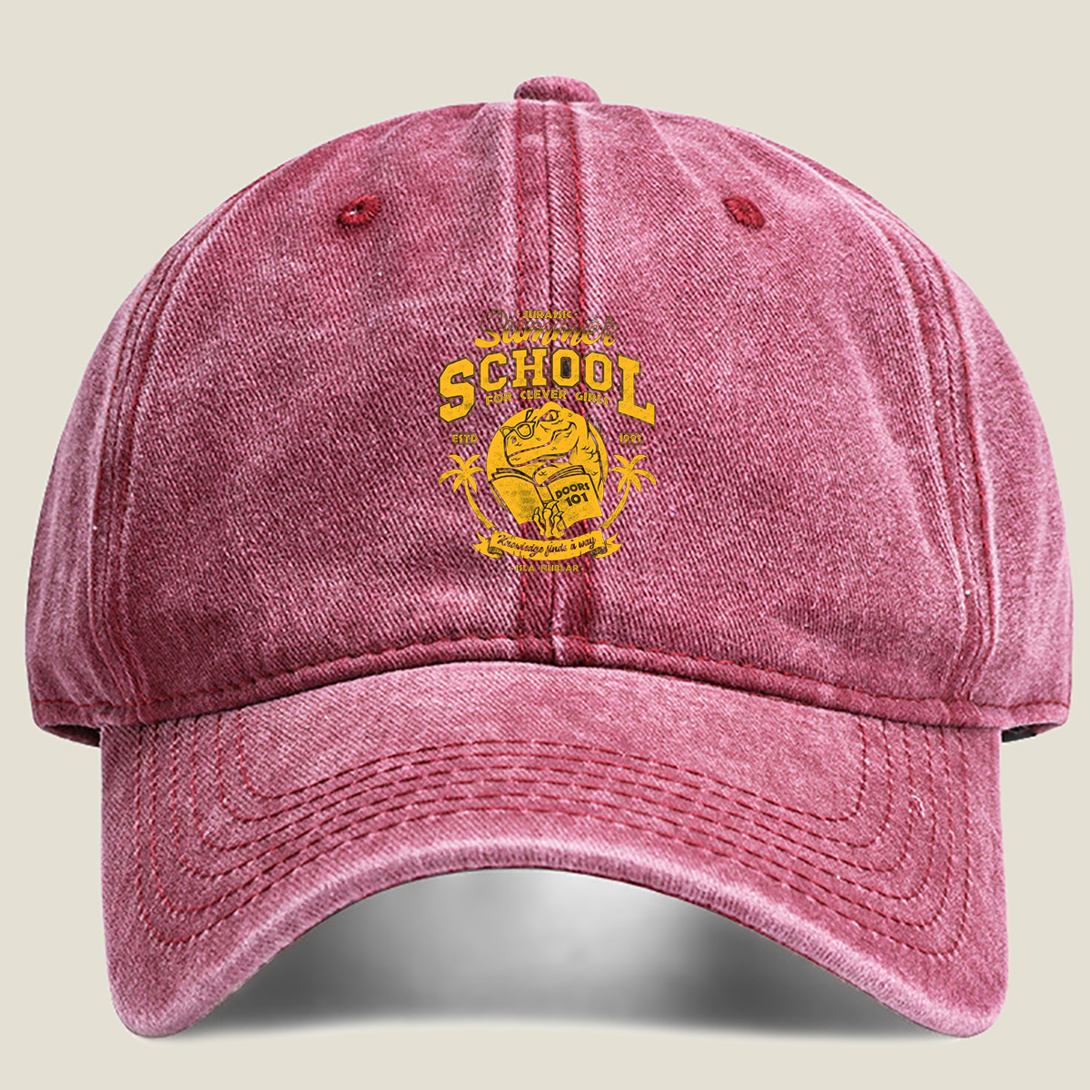 Jurassic Summer School for Clever Girls - Isla Nublar - Washed Denim - Baseball Cap