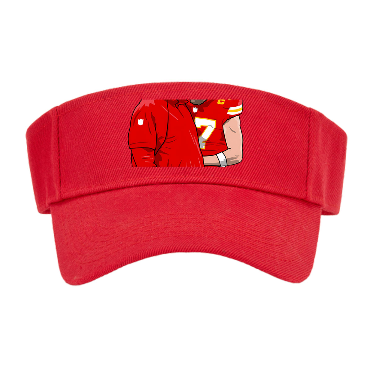 Andy Reid and Patrick Mahomes in Kansas City Chiefs Uniforms -  Visor cap