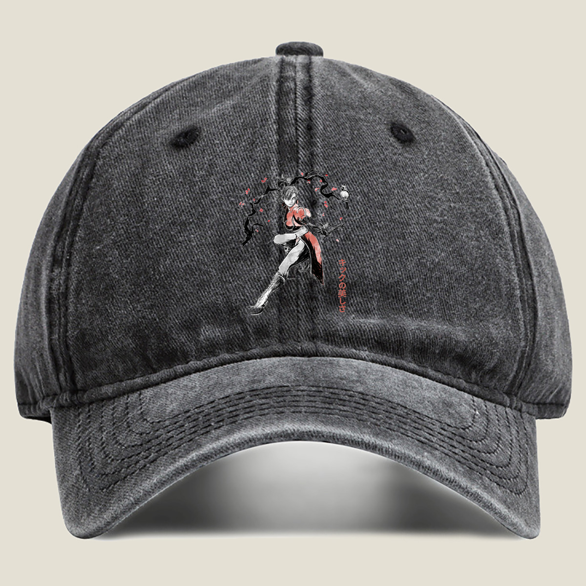 Street Fighter - Chun-Li - Washed Denim - Baseball Cap
