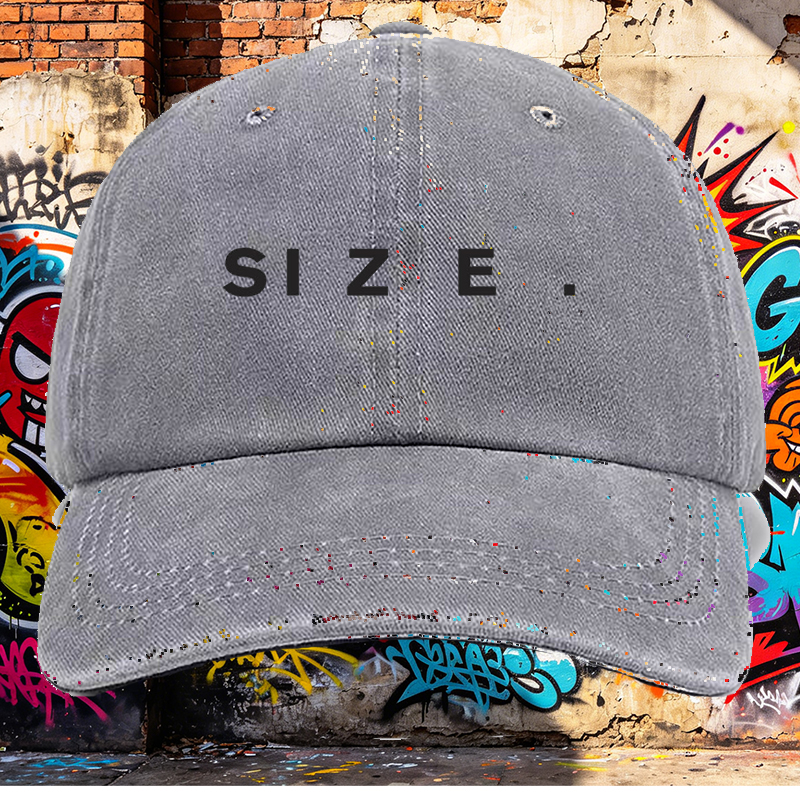 Men's Printed Washed Cap with Urban Graphic Design - Casual Round Brim Summer Lightweight Hat for Outdoor Activities, Travel, and Daily Wear - Ideal for Young Adults and Fashion-Conscious Men