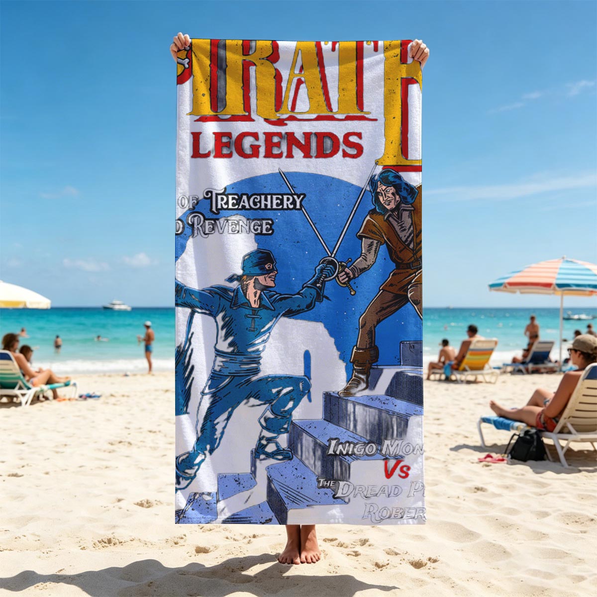Inigo Montoya vs The Dread Pirate Roberts: Pirate Legends - Tales of Treachery and Revenge - Beach towels