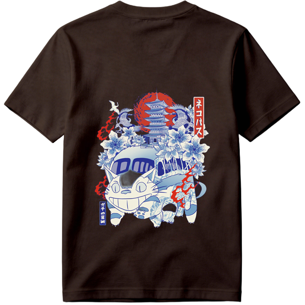 Neko Pass: Catbus and Cherry Blossoms - Tee