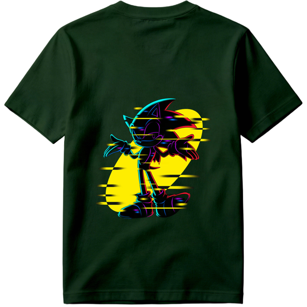 Sonic the Hedgehog: Neon Glitch Art - Tee