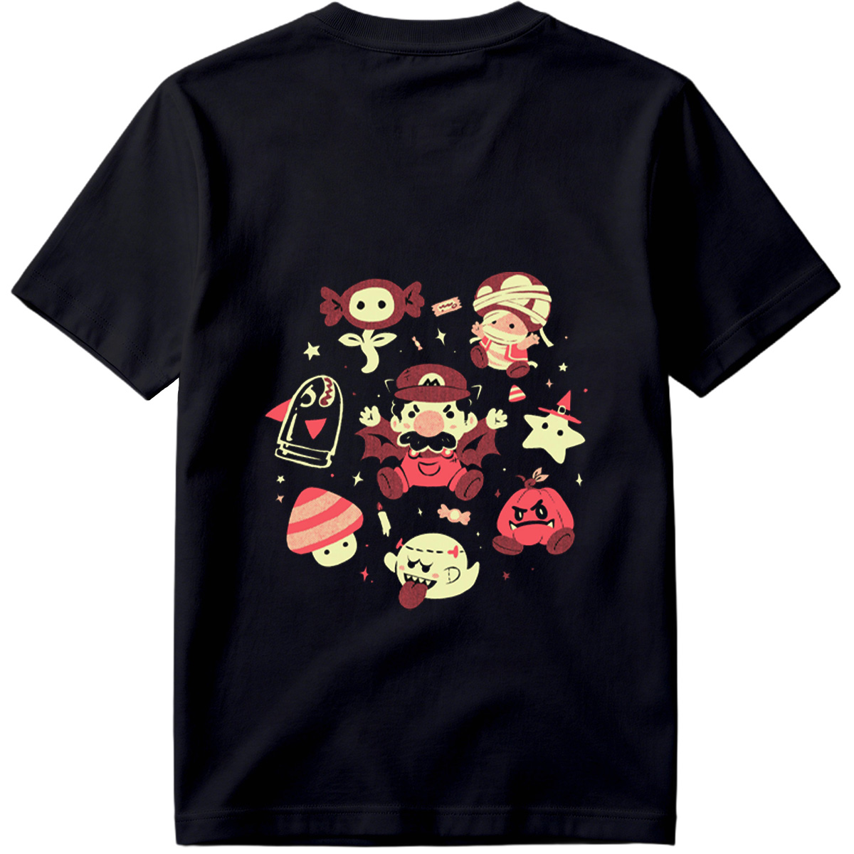 Super Mario Characters in Halloween Costumes - Tee