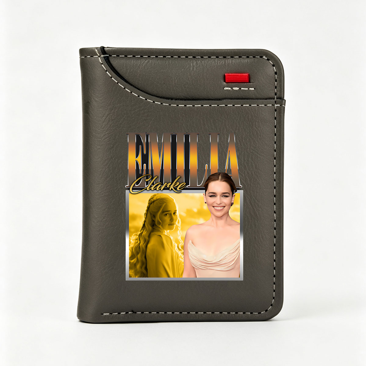 Emilia Clarke as Daenerys Targaryen and Herself - Vertical Style Wallet