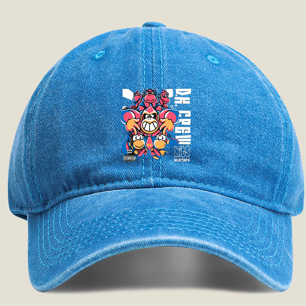 DK Crew Hits Mixtape - Washed Denim - Baseball Cap