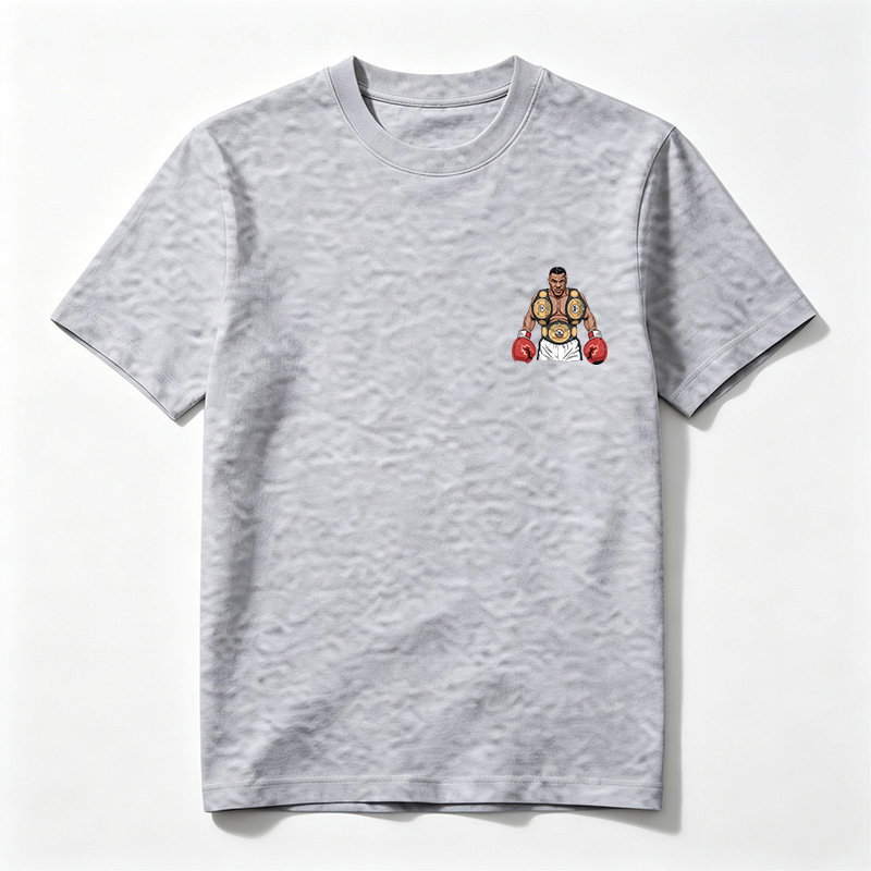 Mike Tyson Boxing Champion with Championship Belts - Tee