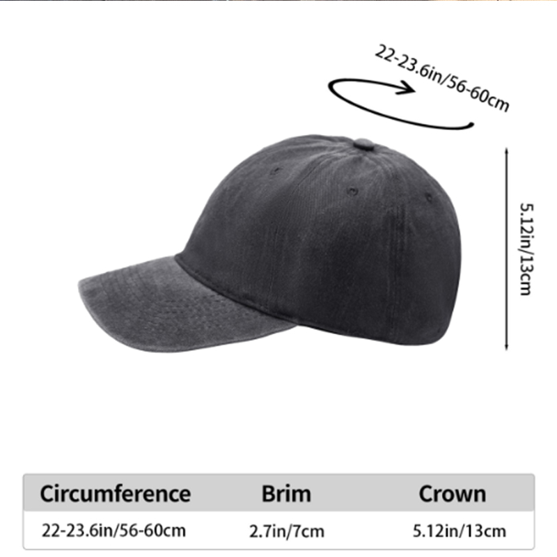 Men's Printed Washed Cap with 