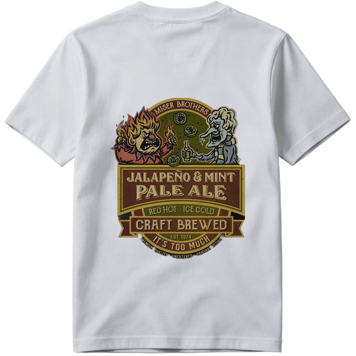 Miser Brothers Jalapeno & Mint Pale Ale Craft Brewed - Tee