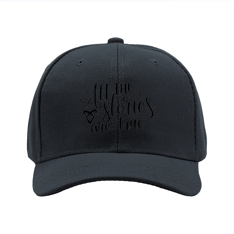 1pc New Baseball Cap All The Stories Are True Print Unisex Adjustable Hat for Outdoor Activities and Daily Wear Suitable for Adults and Teens