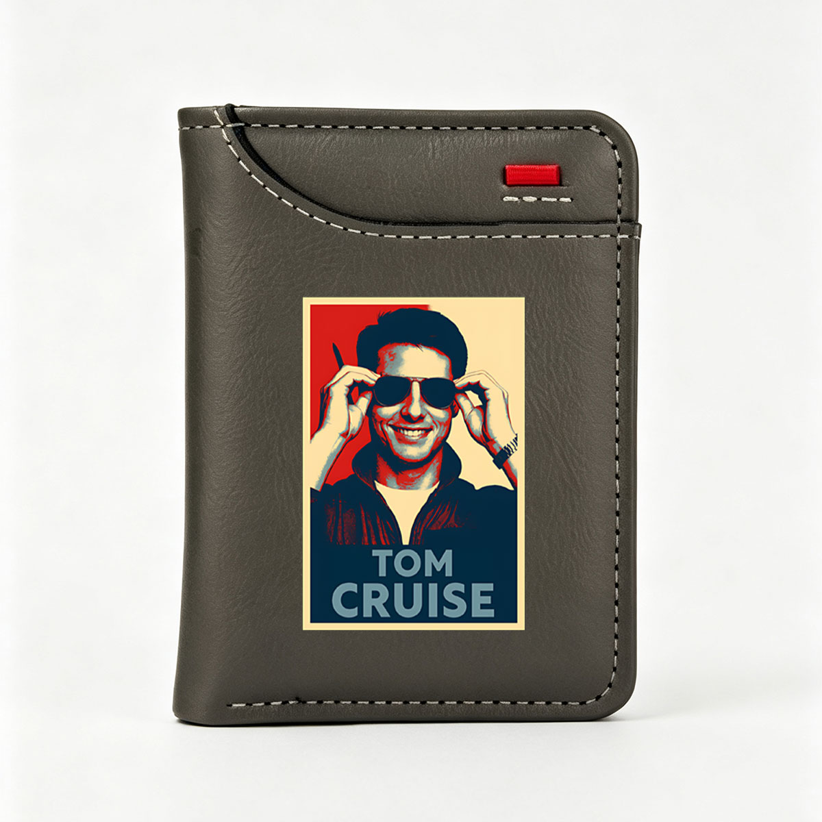 Tom Cruise Wearing Sunglasses in Pop Art Style Poster - Vertical Style Wallet