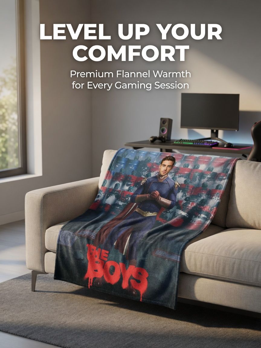 Custom Photo Face Flannel Blanket Personalized Superhero Art Ultra Soft Cozy Throw for Bed Sofa and Gifts